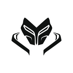 illustration vector graphic of unique mask logo or icon