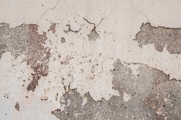 old wall with peeling paint, wall background