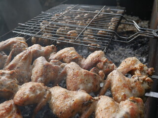 grilled chicken wings. Buffalo