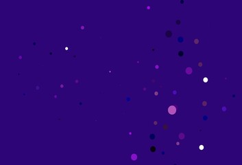 Light Pink, Blue vector cover with spots.