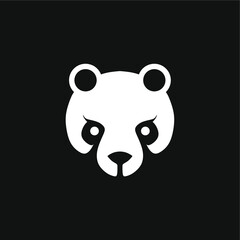 illustration vector graphic of panda face