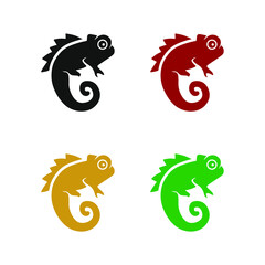 illustration vector graphic of chameleon