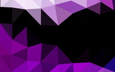 Light Purple vector polygon abstract background. A sample with polygonal shapes. Brand new design for your business.