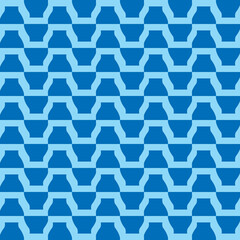 Vector seamless pattern texture background with geometric shapes, colored, blue colors.