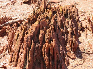 Slate rock formations in Western Australia