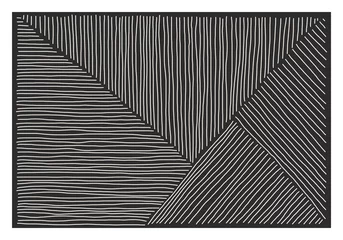 Abwaschbare Fototapete Minimalistische Kunst Trendige abstrakte ästhetische kreative minimalistische künstlerische handgezeichnete Komposition