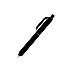 Black Pen icon. Simple icon isolated on white background.