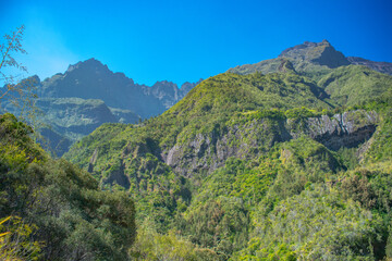 Fototapeta na wymiar Ile de La Réunion - Cirques et remparts - Cilaos