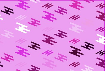 Light Pink vector template with repeated sticks.