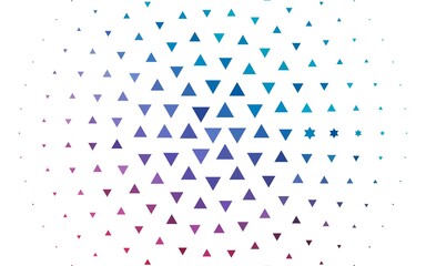 Light Blue, Red vector cover in polygonal style. Triangles on abstract background with colorful gradient. Modern template for your landing page.