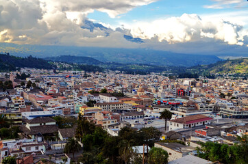 Fototapeta na wymiar Ecuador - Panoramic View of Otavalo