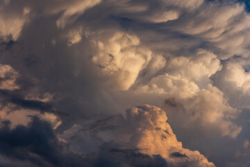 Dark Rain Clouds During Sunset