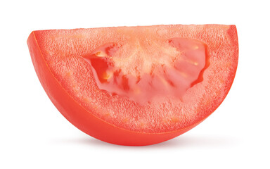 slice of tomato isolated on white background