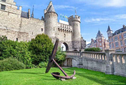 Het Steen - a medieval castle in the old city centre of Antwerp, Belgium