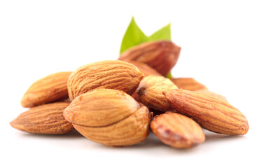 Almond / Nuts isolated on white background