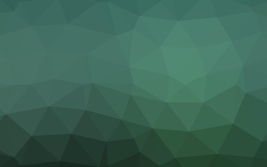 Fototapeta premium Light Green vector triangle mosaic template. Shining illustration, which consist of triangles. Template for a cell phone background.