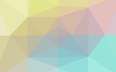 Light Blue, Yellow vector polygon abstract background. Shining colored illustration in a Brand new style. New texture for your design.