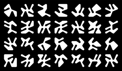 Brutalism Design Abstract Vector Pattern