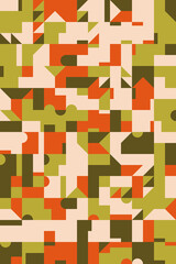 Colorful Geometric Vector Pattern Design