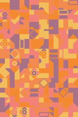 Colorful Geometric Vector Pattern Design