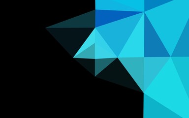 Light BLUE vector polygonal pattern. Shining colored illustration in a Brand new style. Polygonal design for your web site.
