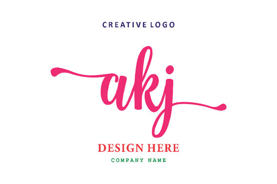pharmacy logo letter AKJ is simple, easy to understand and authoritative