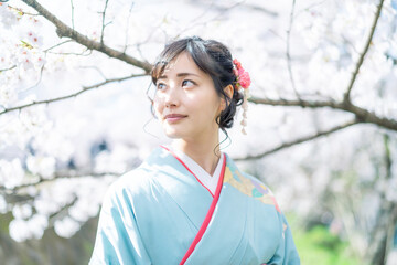 着物の女性　和服　京都観光
