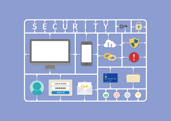 セキュリティのイラスト素材