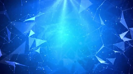 4k Abstract Loop background of molecular structures. Molecules or DNA strand, genetic engineering, neural network, innovation technology, scientific research. Technological, science and medicine - Powered by Adobe