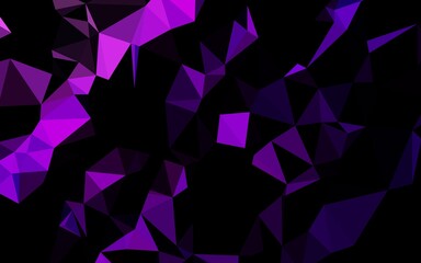 Dark Purple, Pink vector abstract polygonal texture. A completely new color illustration in a vague style. New texture for your design.