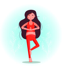 yoga woman girl sport body