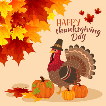 thanksgiving card background design template