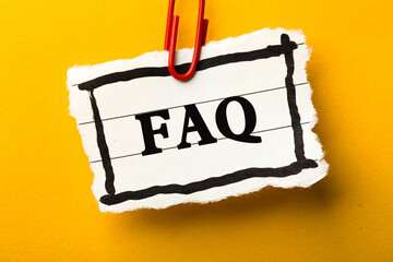 FAQ Business Concept Frequently Asked Questions
