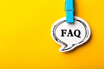 FAQ Business Concept Frequently Asked Questions