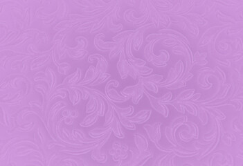 Lavender background with floral fantasy pattern