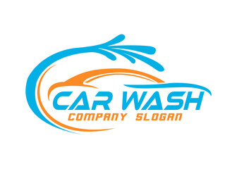 car wash garage logo concept