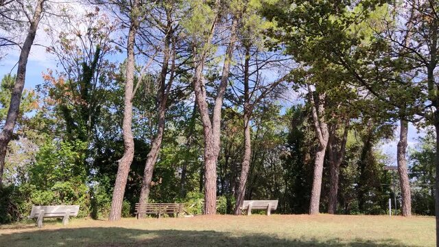 Parco pubblico sul monte di Colbordolo nelle Marche
