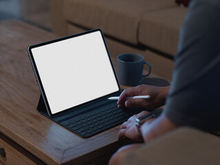 professional working on laptop