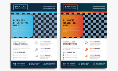 Modern Stylish Flyer Template Design