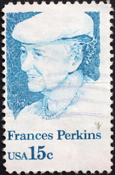 Frances Perkins On American Postage Stamp