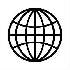 Black web icon symbol. Website icon symbol illustration isolated on white backgroundFlat design style. Flat design style.