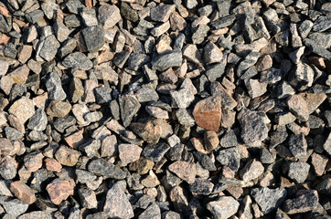 construction crushed stone is a broken granite stone