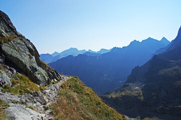 Fototapeta na wymiar Treking po górach Tatrach