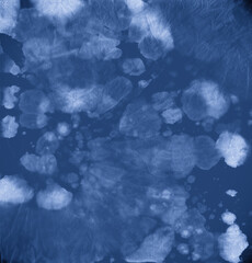 Indigo Tie Dye. Batik Grunge Background. Abstract 