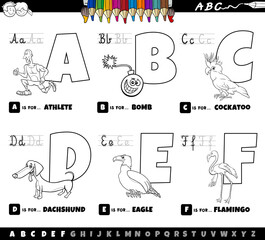 educational alphabet letters coloring book for children