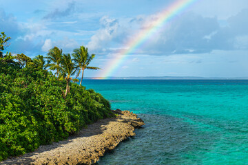 沖縄県・宮古島・虹