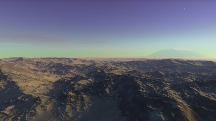 3D Rendered Fantasy Alien Landscape - 3D Illustration