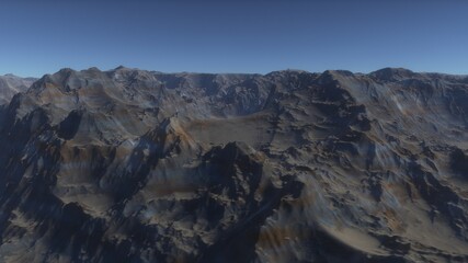 3D Rendered Fantasy Alien Landscape - 3D Illustration