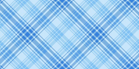 blue sky colors on soft gray background diagonal tartan traditional clan ornament seamless pattern, textile texture from plaid, tablecloths, shirts, clothes, dresses, bedding, blankets