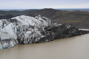 Svinafellsjökull Glacier close to Skaftafell in Vatnajökull National Park in South Iceland